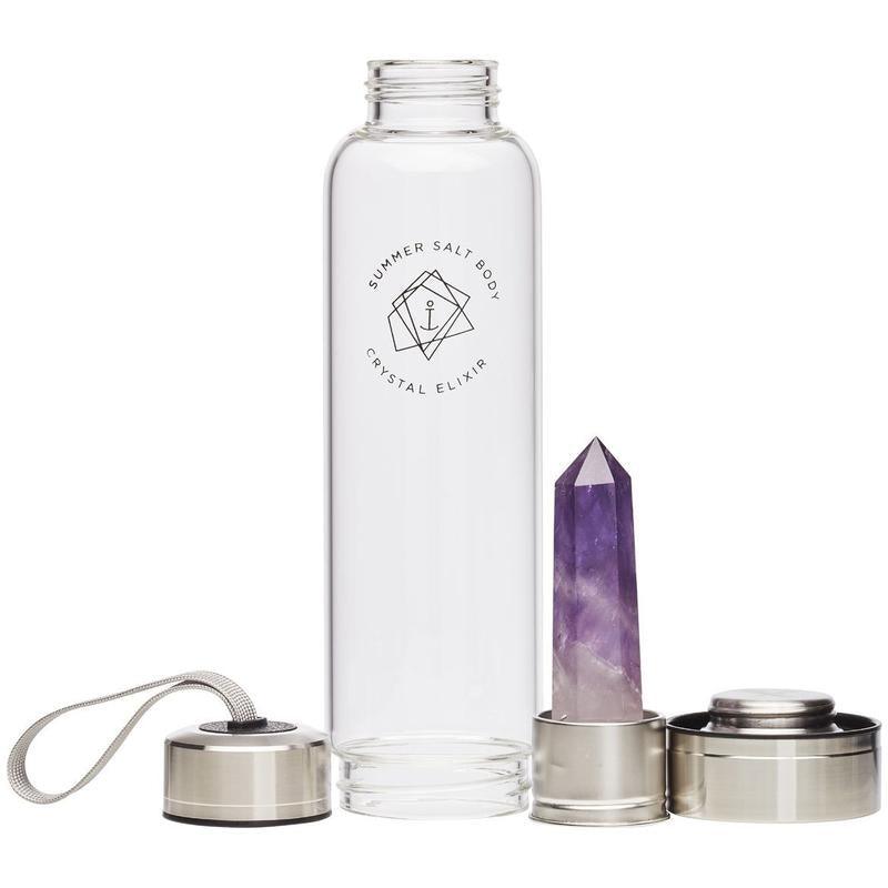 Amethyst Crystal Elixir Bottle - Handworks Nouveau Paperie
