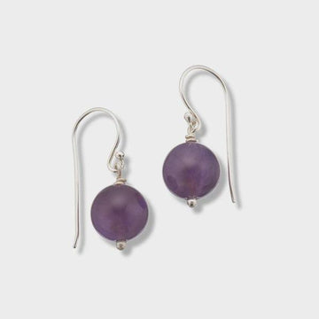 Amethyst Healing Gem Earrings - Handworks Nouveau Paperie