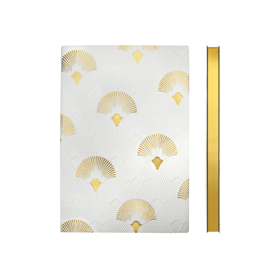 Art Deco Notebook - A5 Fanfare Dot - Handworks Nouveau Paperie