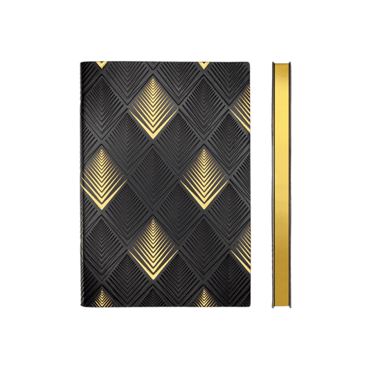 Art Deco Notebook - A5 Pyramid Dot - Handworks Nouveau Paperie