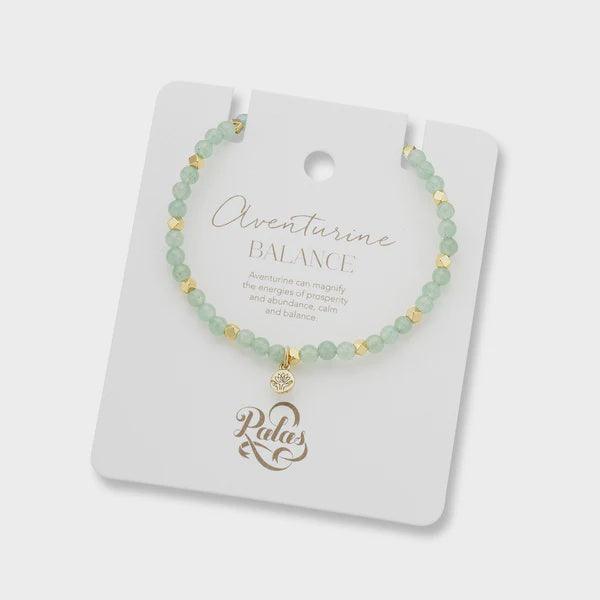 Aventurine aura of gold gem bracelet - Handworks Nouveau Paperie