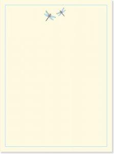 Blue Dragonfly Stationery Set - Handworks Nouveau Paperie