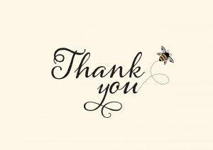 Bumblebee Thank You Notes - Handworks Nouveau Paperie