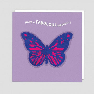 Card - Butterfly - Have A Fabulous Birthady - Handworks Nouveau Paperie