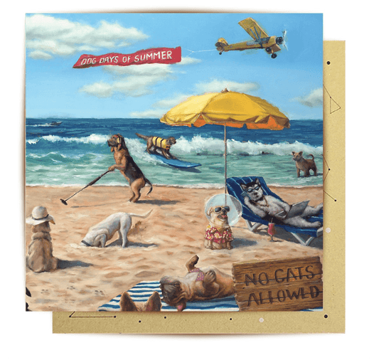 Card Dog Beach - Handworks Nouveau Paperie