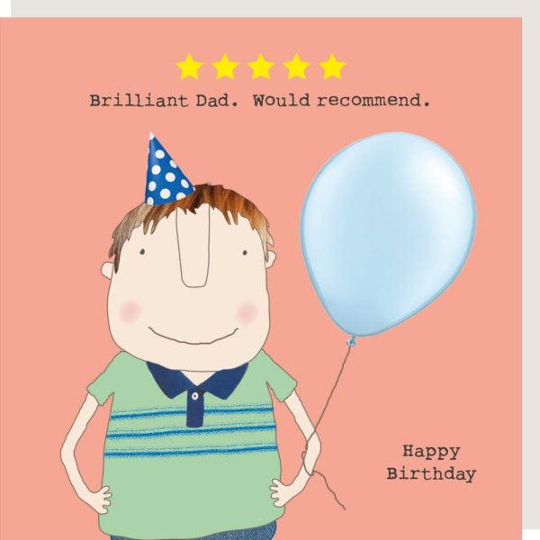 Card - Five Star Dad Birthday - Handworks Nouveau Paperie