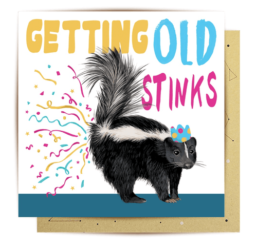 Card Getting Old Stinks - Handworks Nouveau Paperie