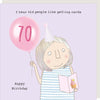 Card - Girl 70th - Handworks Nouveau Paperie