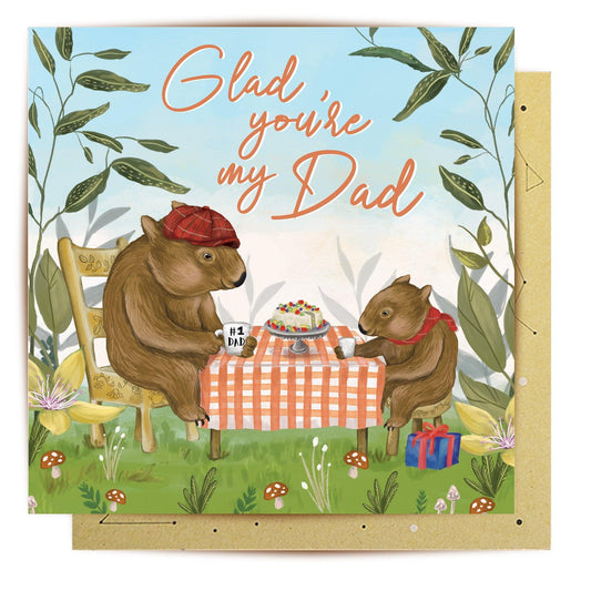 Card - Glad You Are My Dad - Handworks Nouveau Paperie