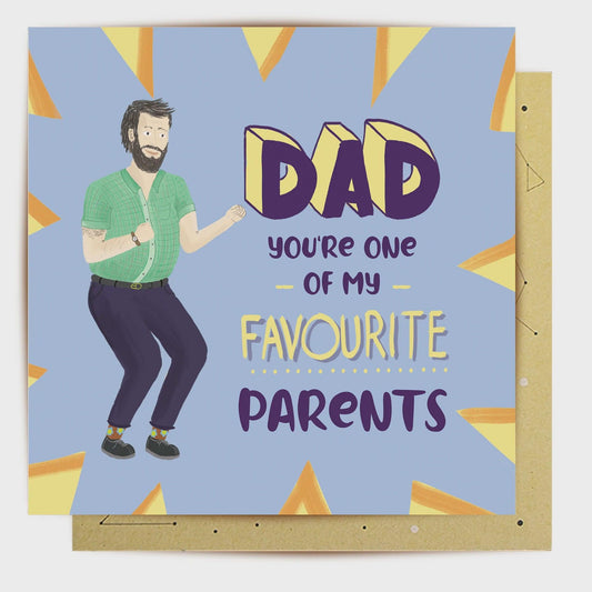 Card - My Favourite Parent - Handworks Nouveau Paperie