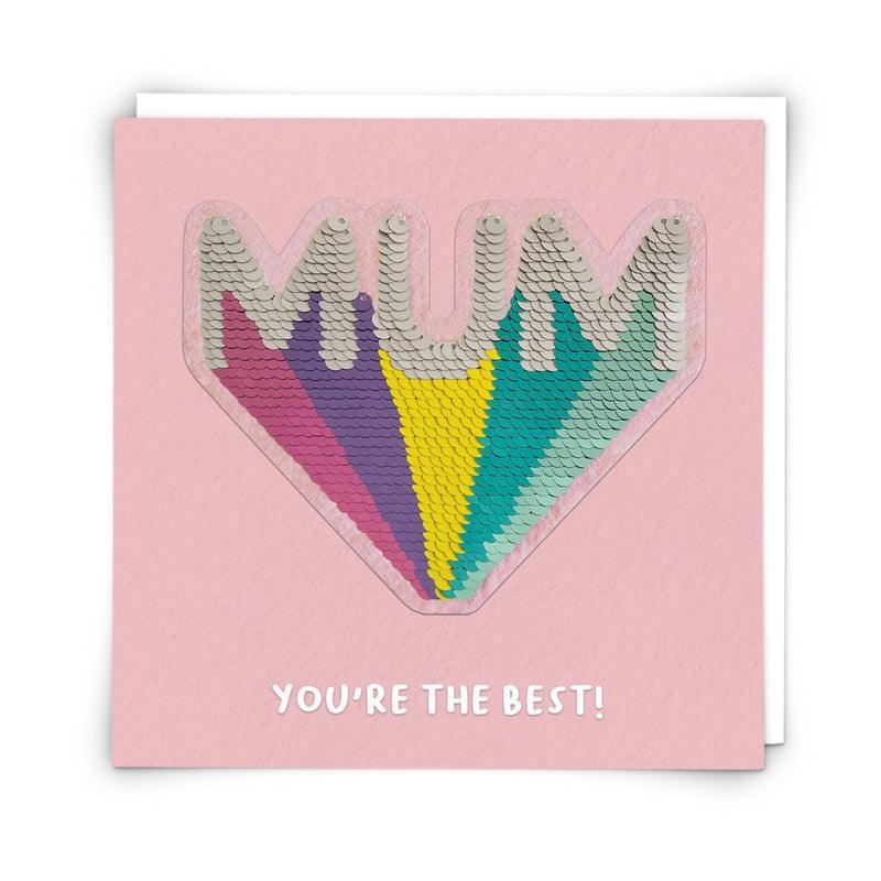 Card - Sequin Mum - Handworks Nouveau Paperie