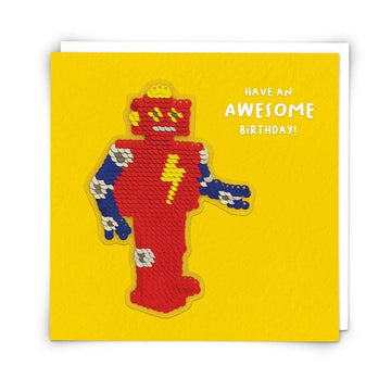 Card - Sequin Robot - Handworks Nouveau Paperie