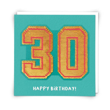 Card - Sequin Thirty - Handworks Nouveau Paperie
