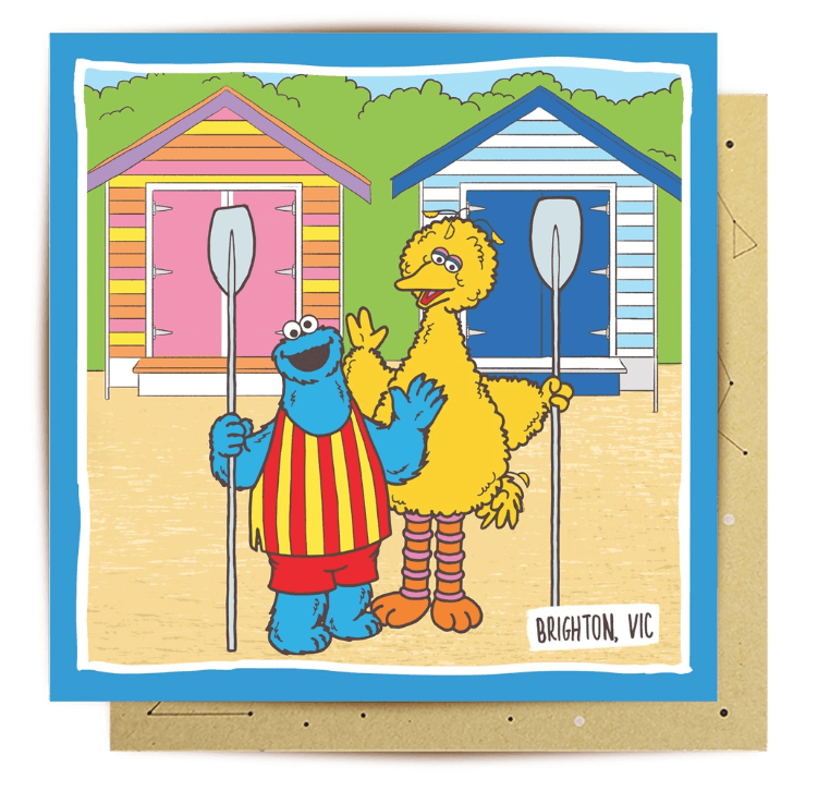 Card Sesame Street In VIC - Handworks Nouveau Paperie