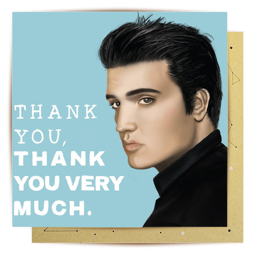 Card Thank You Elvis - Handworks Nouveau Paperie