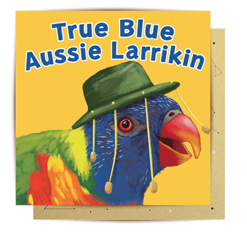 Card True Blue Aussie - Handworks Nouveau Paperie