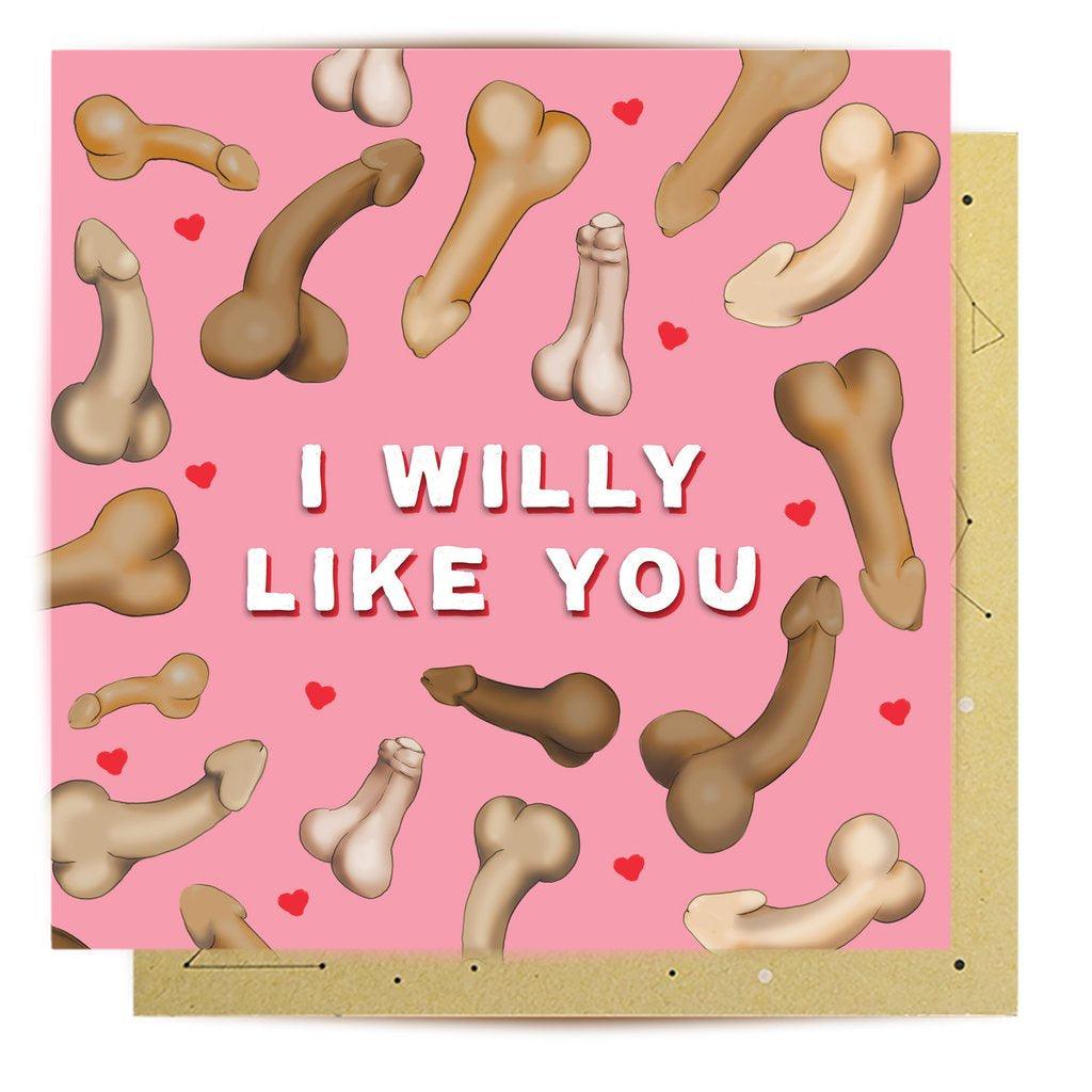 Card - Willy Like You - Handworks Nouveau Paperie