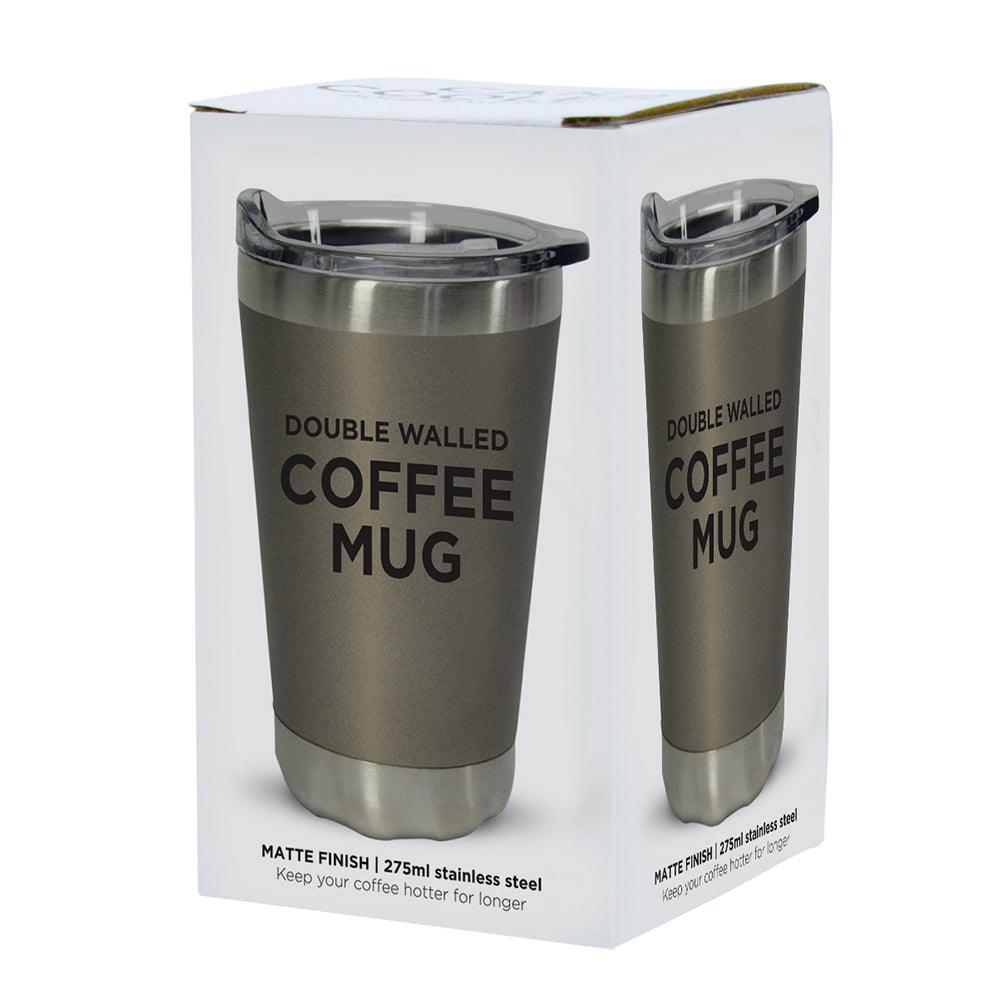 Coffee Mugs – Double Walled – Stainless Steel - Handworks Nouveau Paperie