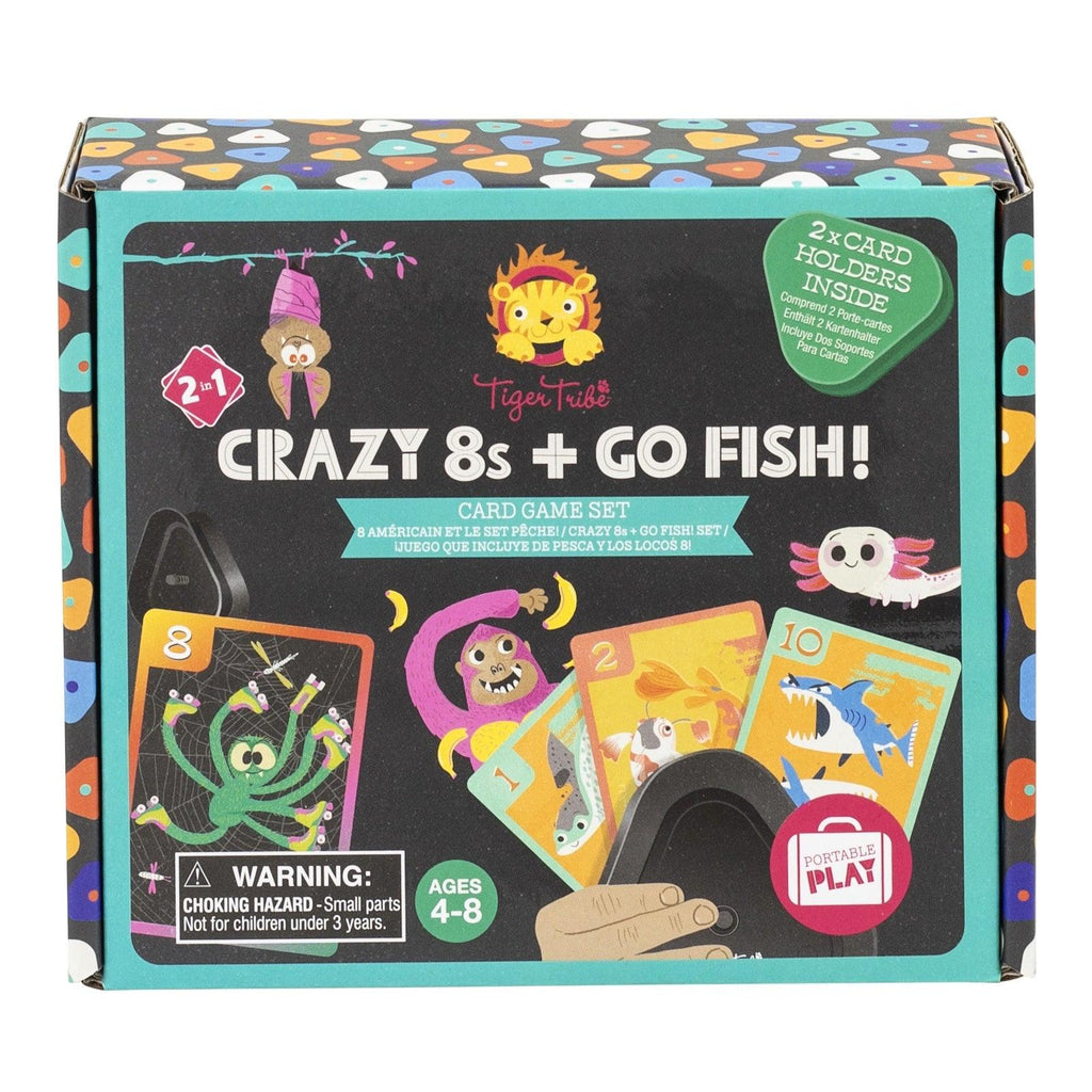 Crazy 8s + Go Fish! - Card Game Set - Handworks Nouveau Paperie