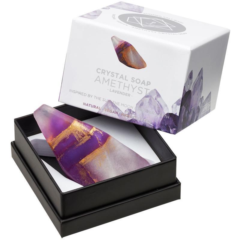 Crystal Soap - Amethyst - Handworks Nouveau Paperie