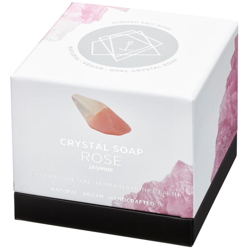 Crystal Soap - Rose Quartz - Handworks Nouveau Paperie