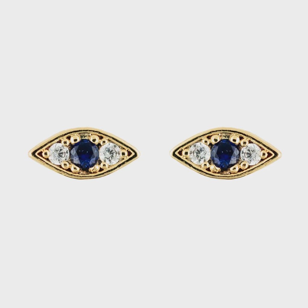 Earring Diamante Evil Eye - Handworks Nouveau Paperie