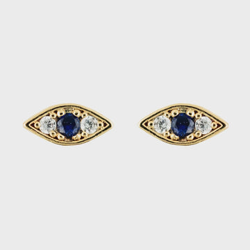 Earring Diamante Evil Eye - Handworks Nouveau Paperie