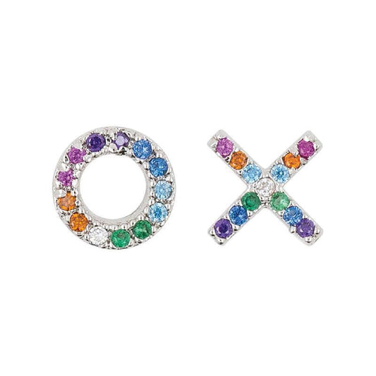 Earring Diamante XO Rainbow - Handworks Nouveau Paperie
