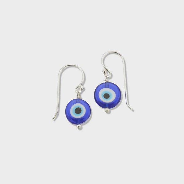 Evil eye protection earrings - Handworks Nouveau Paperie