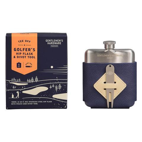 Gentlemen's Hardware Golfer's Hip Flask & Divot Tool Set - Handworks Nouveau Paperie