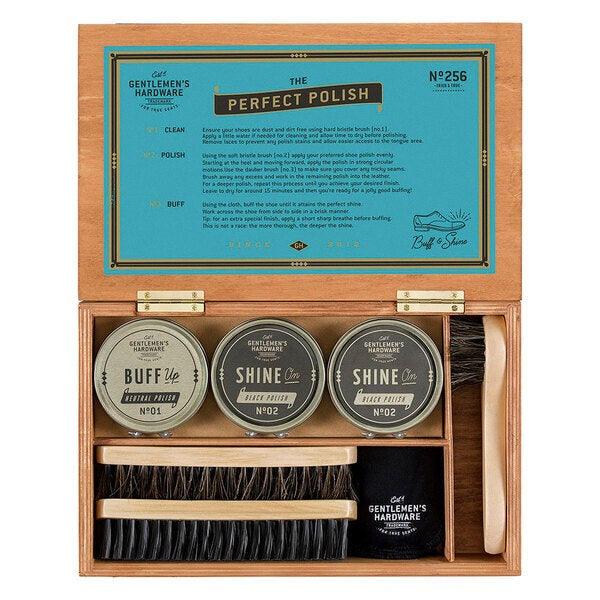 Gentlemen's Hardware Shoe Shine Cigar Box - Handworks Nouveau Paperie