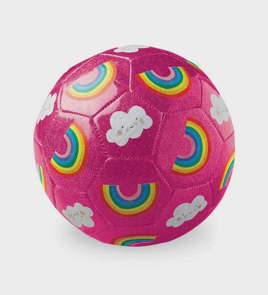 Glitter Soccer Ball - Rainbow (size 3) - Handworks Nouveau Paperie