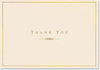 Gold And Cream Thank You Notes - Handworks Nouveau Paperie