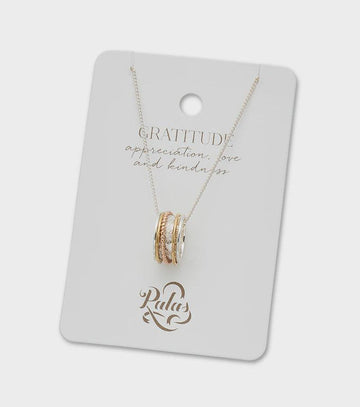 Gratitude Spinning Necklace - Handworks Nouveau Paperie