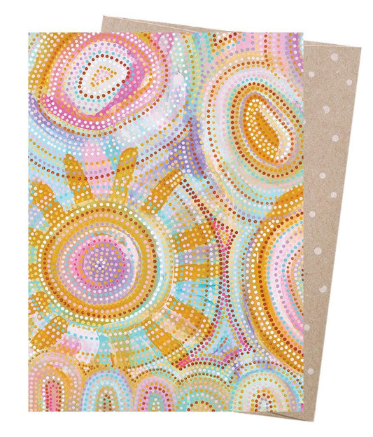 Greeting Card - Rainbow Sun Codes - Handworks Nouveau Paperie