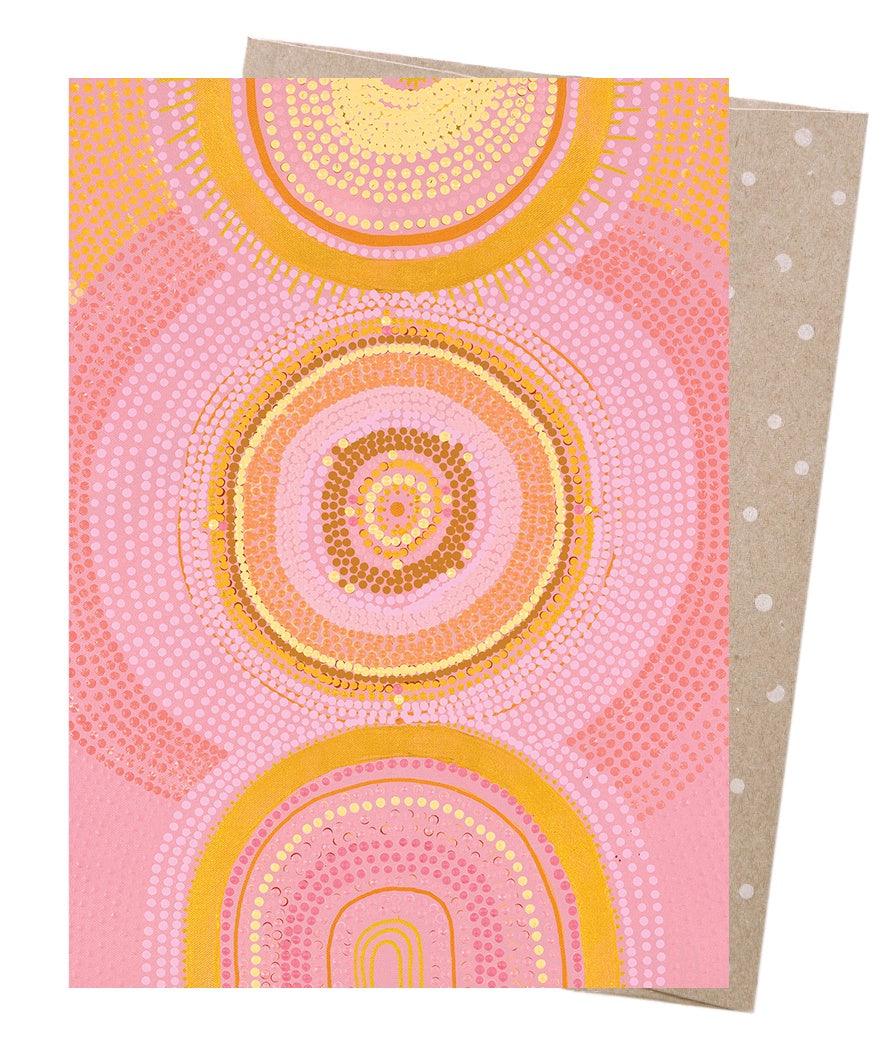 Greeting Card - The Great Cosmic Sun - Handworks Nouveau Paperie
