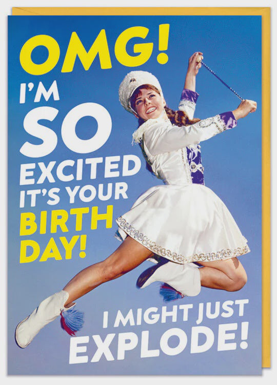 OMG! I'm So Excited Greeting Card