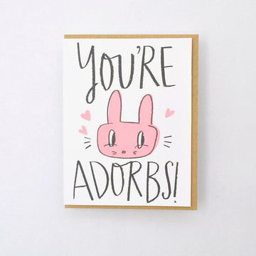 Hello Lucky - Single Card - Adorbs - Handworks Nouveau Paperie