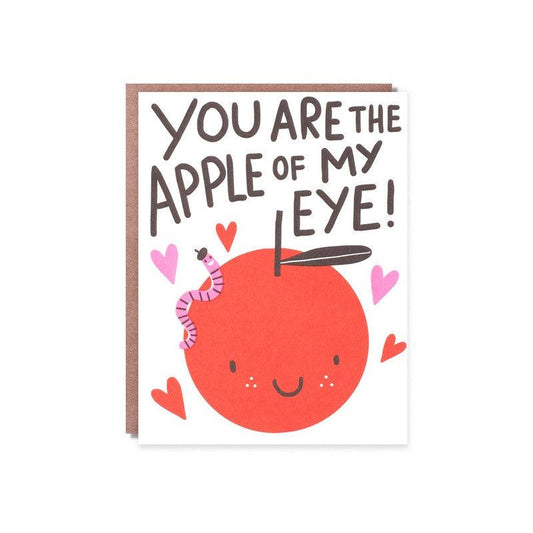 Hello Lucky - Single Card - Apple of my Eye - Handworks Nouveau Paperie