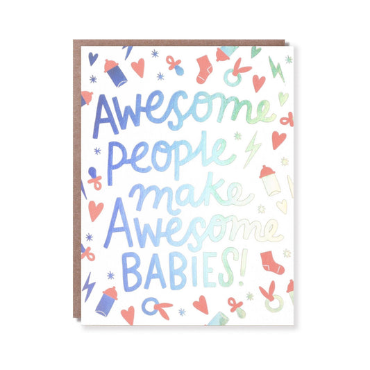 Hello Lucky - Single Card - Awesome Babies - Handworks Nouveau Paperie