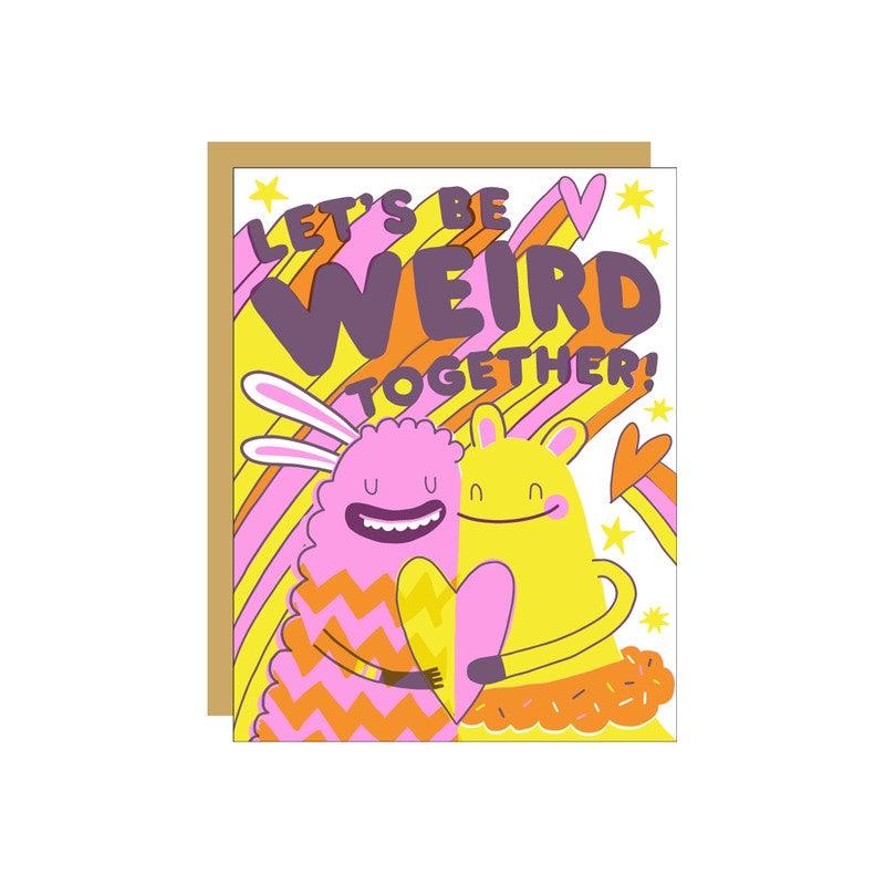 Hello Lucky - Single Card - Be Weird - Handworks Nouveau Paperie