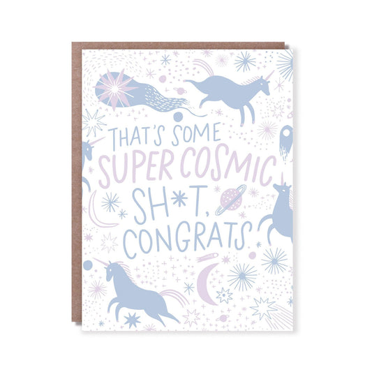 Hello Lucky - Single Card - Cosmic Sh*t - Handworks Nouveau Paperie