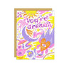 Hello Lucky - Single Card - Dreamy Card - Handworks Nouveau Paperie