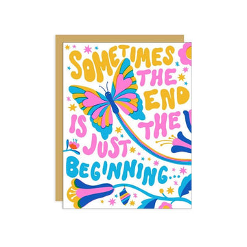 Hello Lucky - Single Card - End is Beginning - Handworks Nouveau Paperie