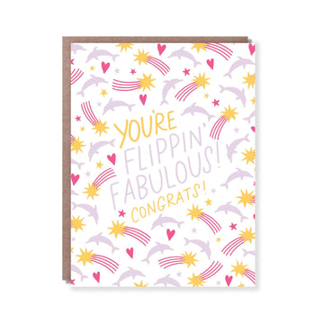 Hello Lucky - Single Card - Flippin' Fab - Handworks Nouveau Paperie