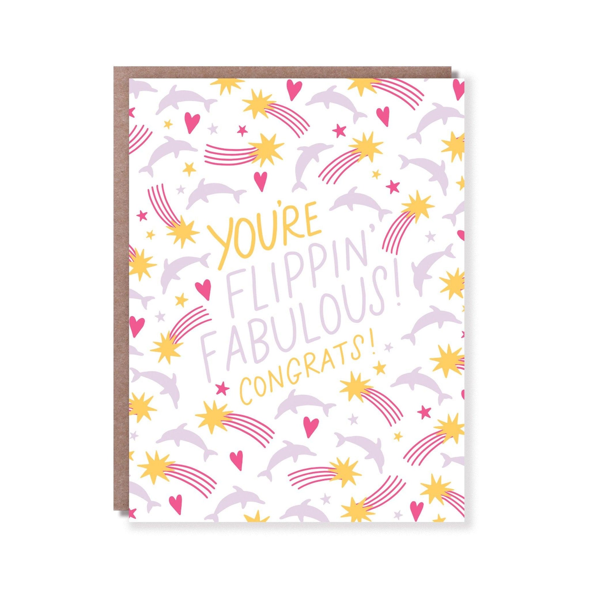 Hello Lucky - Single Card - Flippin' Fab - Handworks Nouveau Paperie