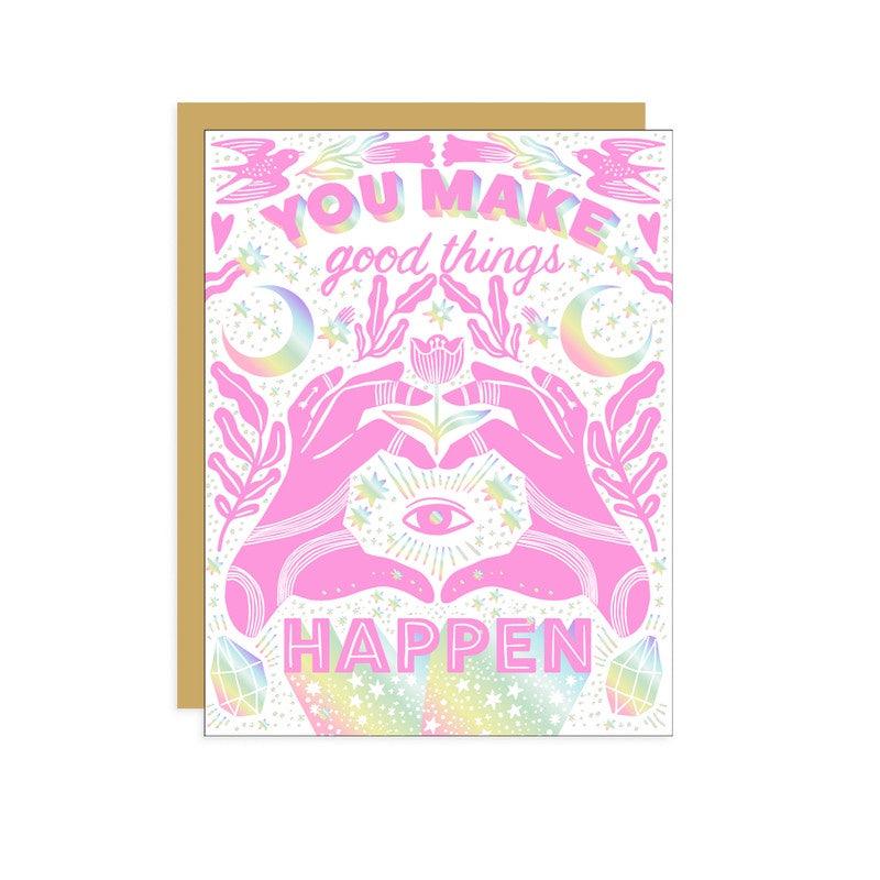 Hello Lucky - Single Card - Good Things - Handworks Nouveau Paperie