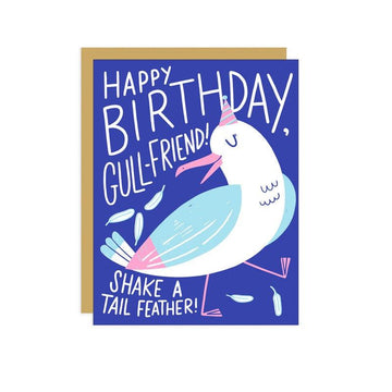 Hello Lucky - Single Card - Gull Friend - Handworks Nouveau Paperie