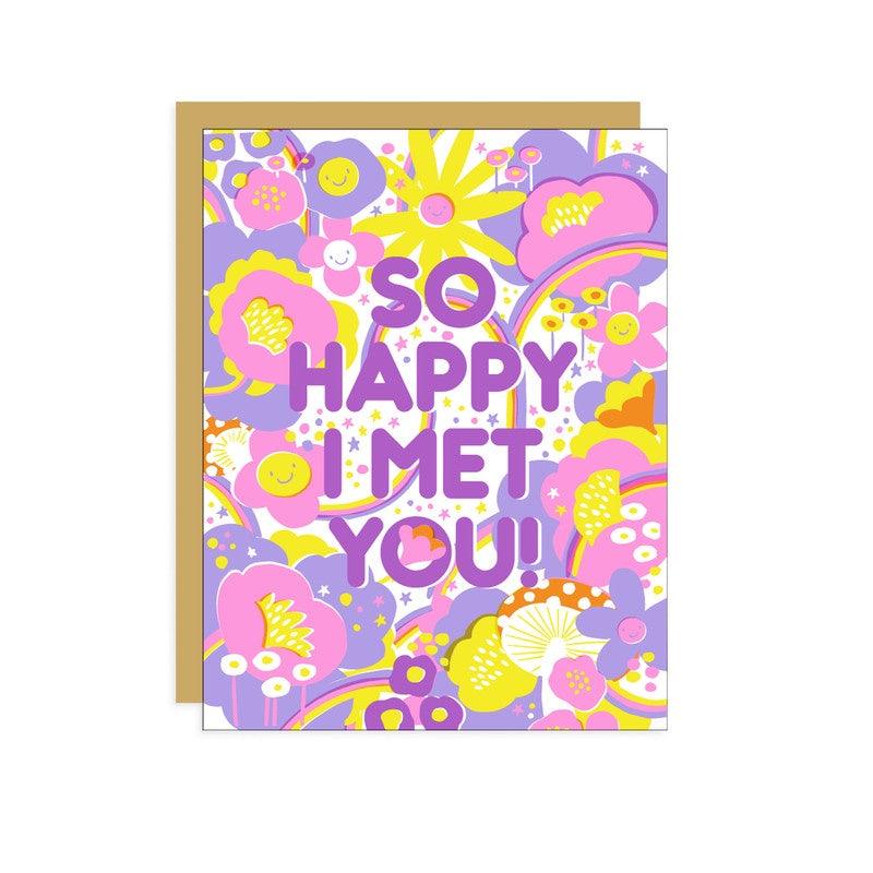 Hello Lucky - Single Card - Happy I Met You - Handworks Nouveau Paperie