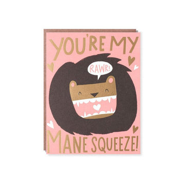 Hello Lucky - Single Card - Mane Squeeze - Handworks Nouveau Paperie